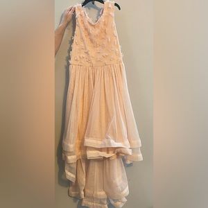 This is the perfect pink dress for any formal occasion.